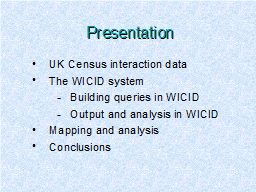 Presentation