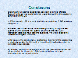 Conclusions