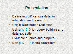 Presentation