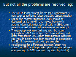 But not all the problems are resolved, eg: 
